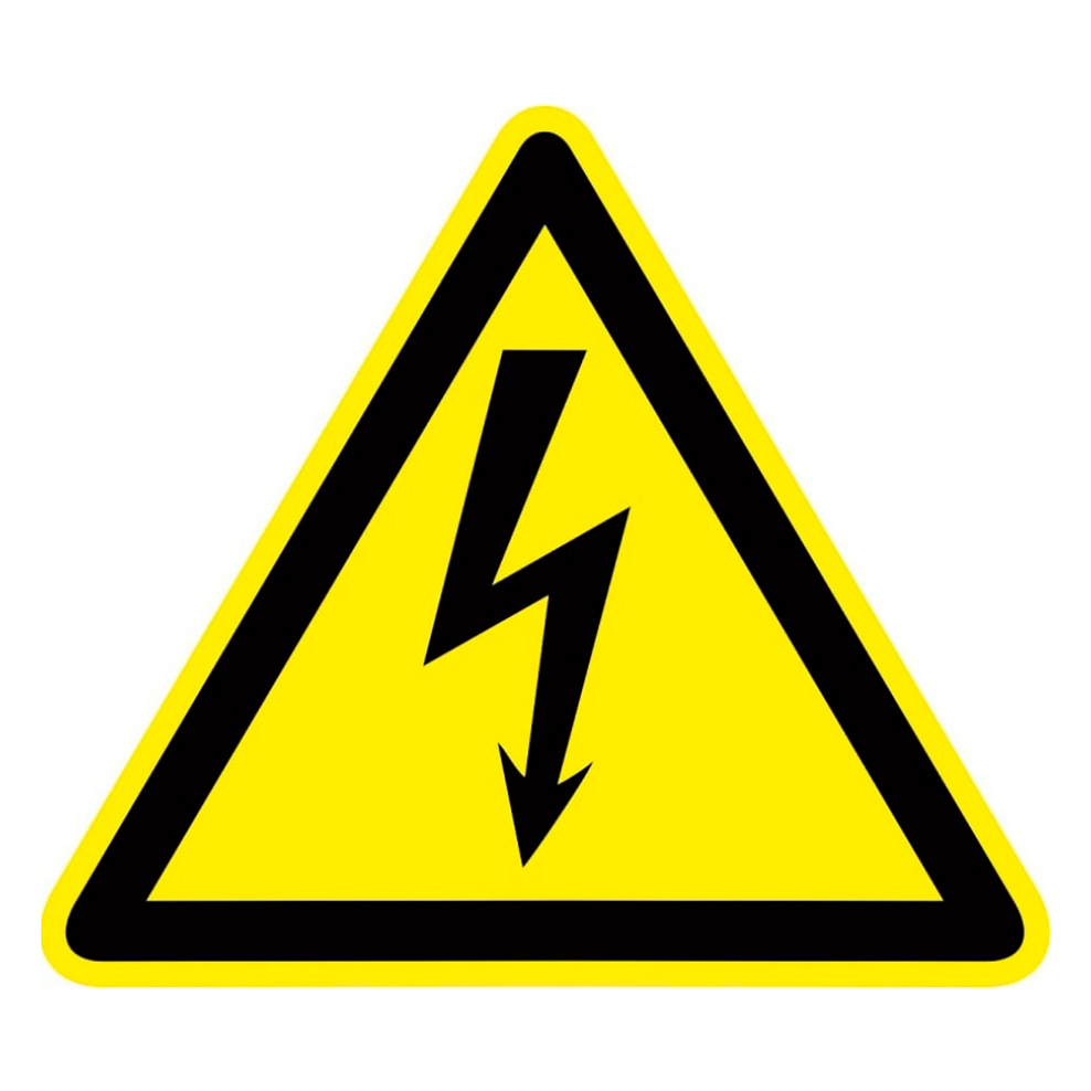 Фото Знак пластик "Опасность поражения электрическим током" (Молния) W08 150х150мм PROxima EKF pn-1-02