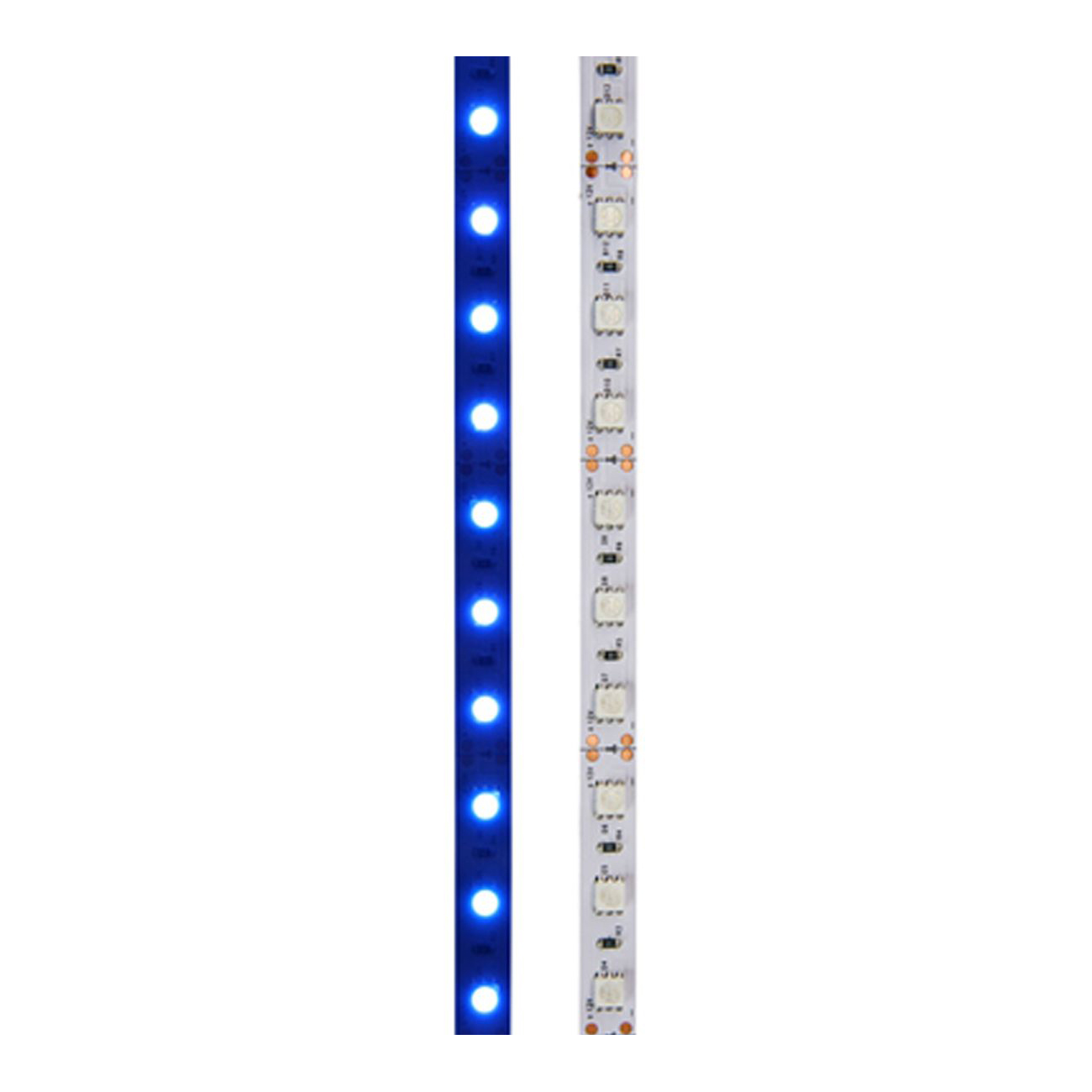 Фото Светодиодная лента 12В, SMD5050, 14,4Вт/м, 60 LED/м, синий, 10мм, 5м, IP20, Lamper {141-463} (3)