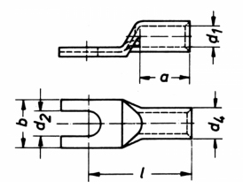 Фото Никелевые вилочные наконечники Klauke 1.5-2.5 мм² под винт M6 {klk57C6} (1)