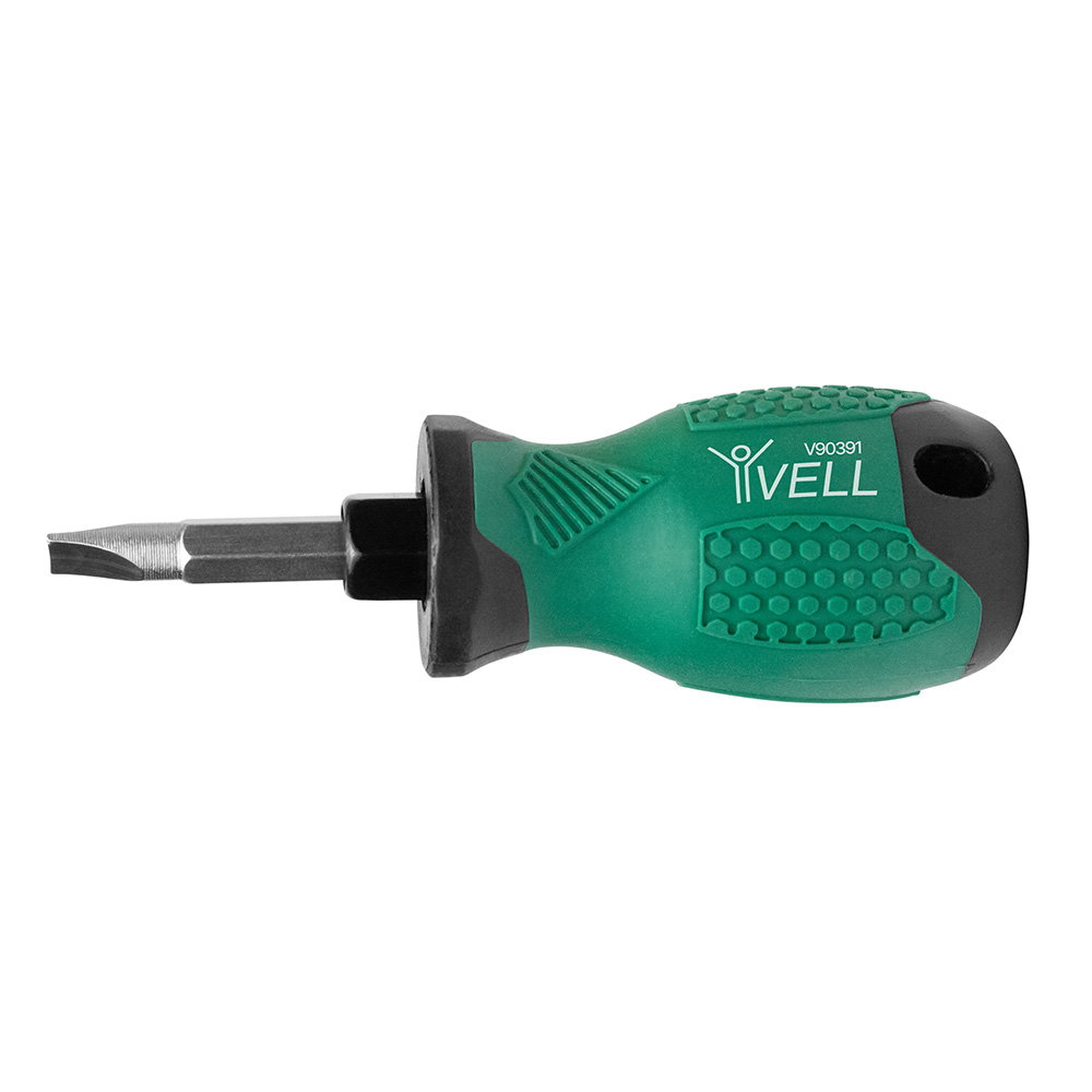 Фото Мини отвертка Vell двухсторонняя, PH2, SL6, 95 мм {V90391} (1)