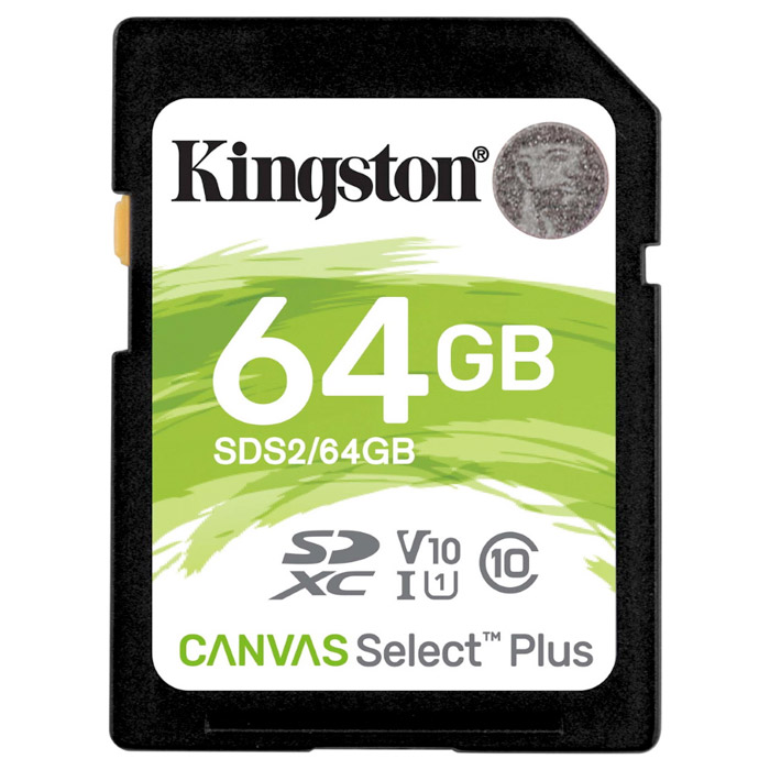 Фото Флеш карта SD 64GB Kingston SDXC Class 10 UHS-I U1 V10 Canvas Select Plus 100Mb/s {SDS2/64GB}