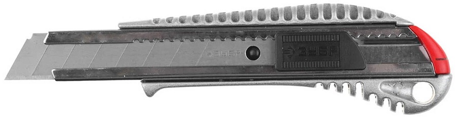 Фото Металлический нож с автостопом ПРО-18А, сегмент. лезвия 18 мм, ЗУБР Профессионал {09170}