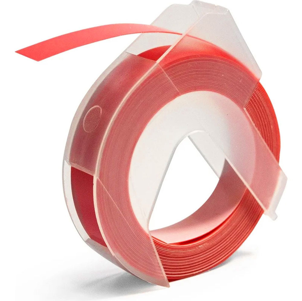 Фото Лента Vell 5238-02 (9 мм x 3 м, красная) для Vell Alpha и Dymo Omega (1 шт.)