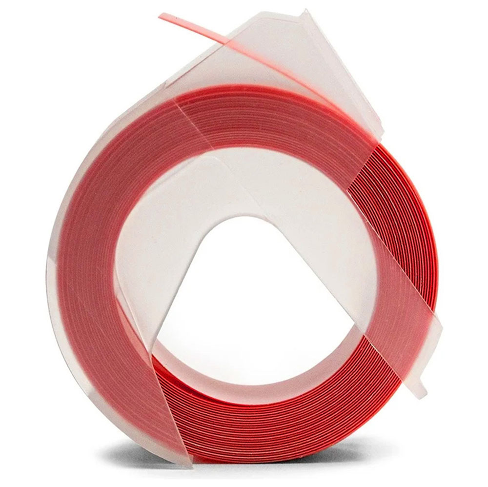 Фото Лента Vell 5238-02 (9 мм x 3 м, красная) для Vell Alpha и Dymo Omega (1 шт.) (1)