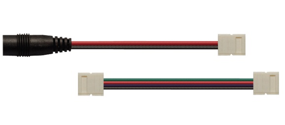 Фото Коннектор для жесткого L-соединения двух светодиодных лент шириной 8 мм, (уп. 2 шт), TDM {SQ0331-0411}