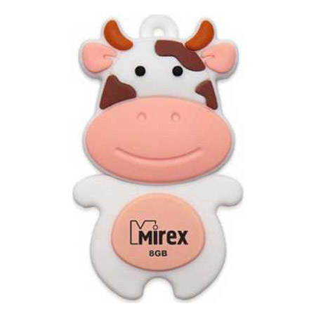 Фото Флеш накопитель 8GB Mirex Cow, USB 2.0, персиковый {13600-KIDCWP08}