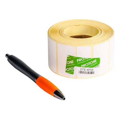 Фото Этикетка Proton 43 x 25 мм DTE (1 ряд, 1000 шт, втулка 40) {AZR22ART1803152117}