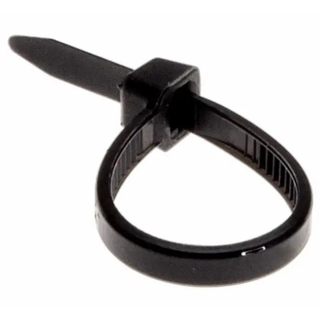 Фото Хомут-стяжка кабельная нейлоновая Rexant 100 x3,6 мм, черная, упаковка 100 шт. {07-0101-4}