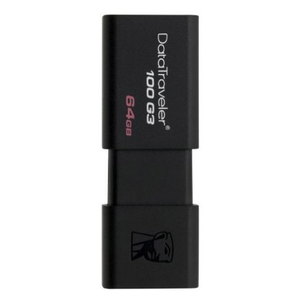Фото Флеш накопитель 64GB Kingston DataTraveler Traveler 100 G3, USB 3.0, черный {DT100G3/64GB}