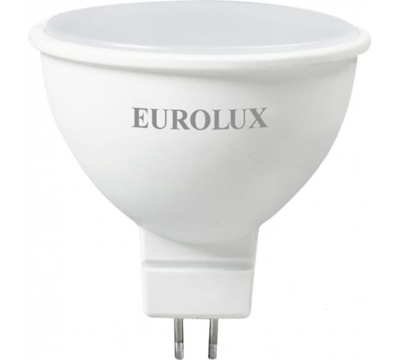 Фото Лампа светодиодная LL-E-MR16-7W-230-2,7K-GU5.3 (рефлектор, 7Вт, тепл., GU5.3) Eurolux {76/2/23}