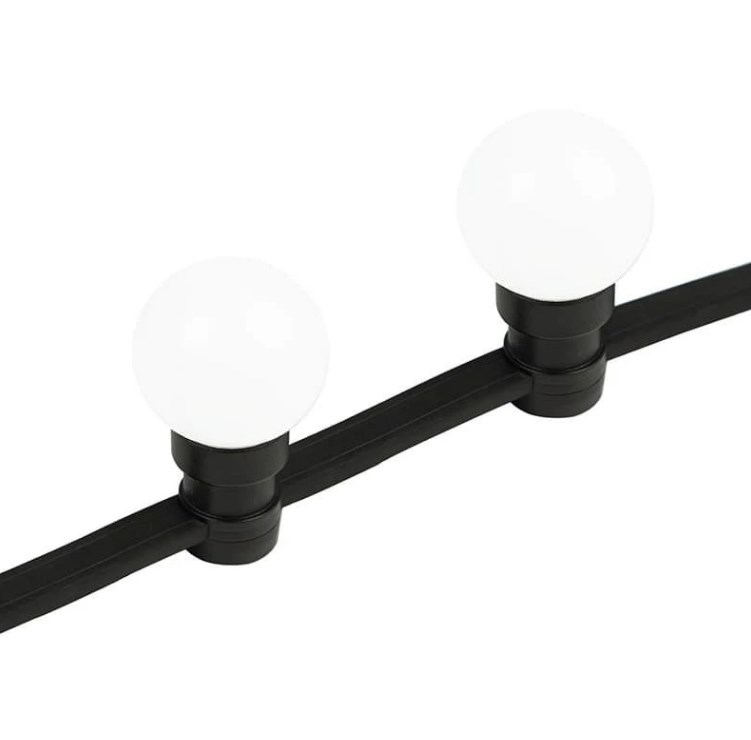 Фото Готовый набор: "Евро Belt Light" 2 жилы шаг 40 см, Теплые Белые LED лампы (6 LED) {331-346}