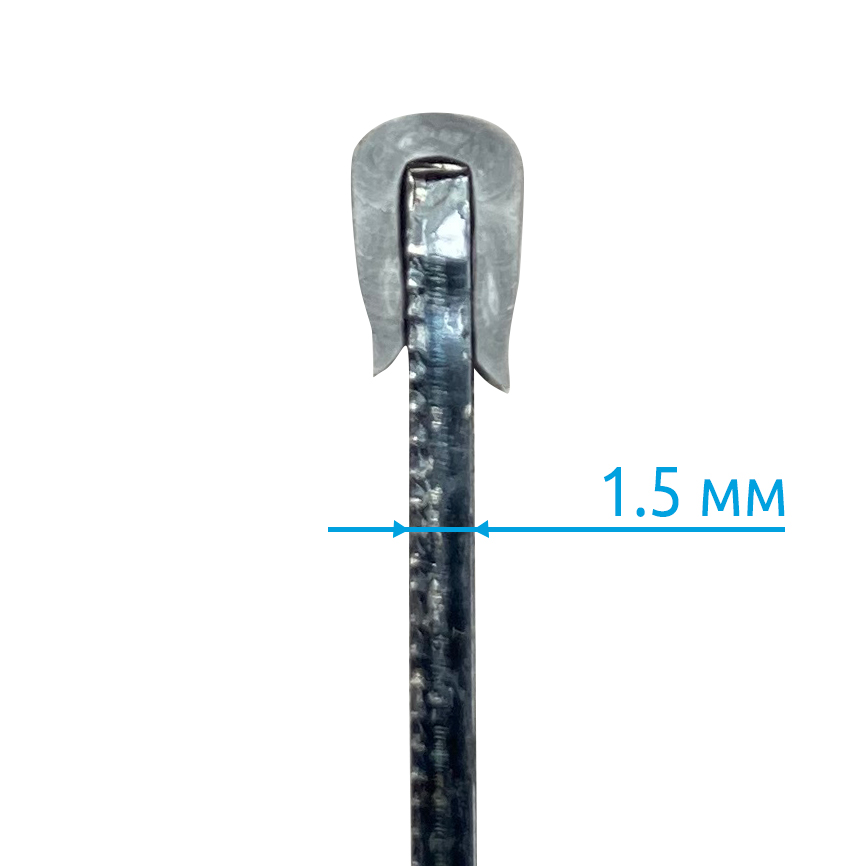 Фото Защитный профиль для кромок Vell GU-015 серый на кромку 1,5 мм (рулон 50 м) (3)