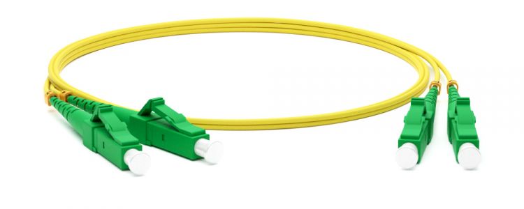 Фото Hyperline FC-D2-9-LC/UR-SC/AR-H-0.5M-LSZH-YL Патч-корд волоконно-оптический (шнур) SM 9/125 (OS2), L {376103}