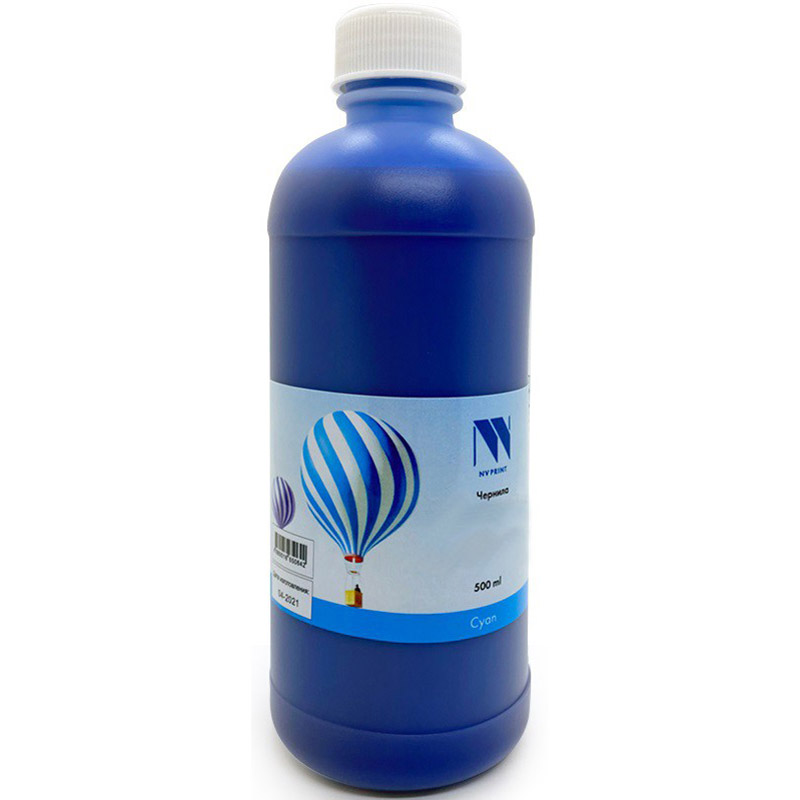 Фото Чернила NV PRINT универсальные на водной основе для Сanon, Epson, НР, Lexmark (500 ml) Cyan {B4662}