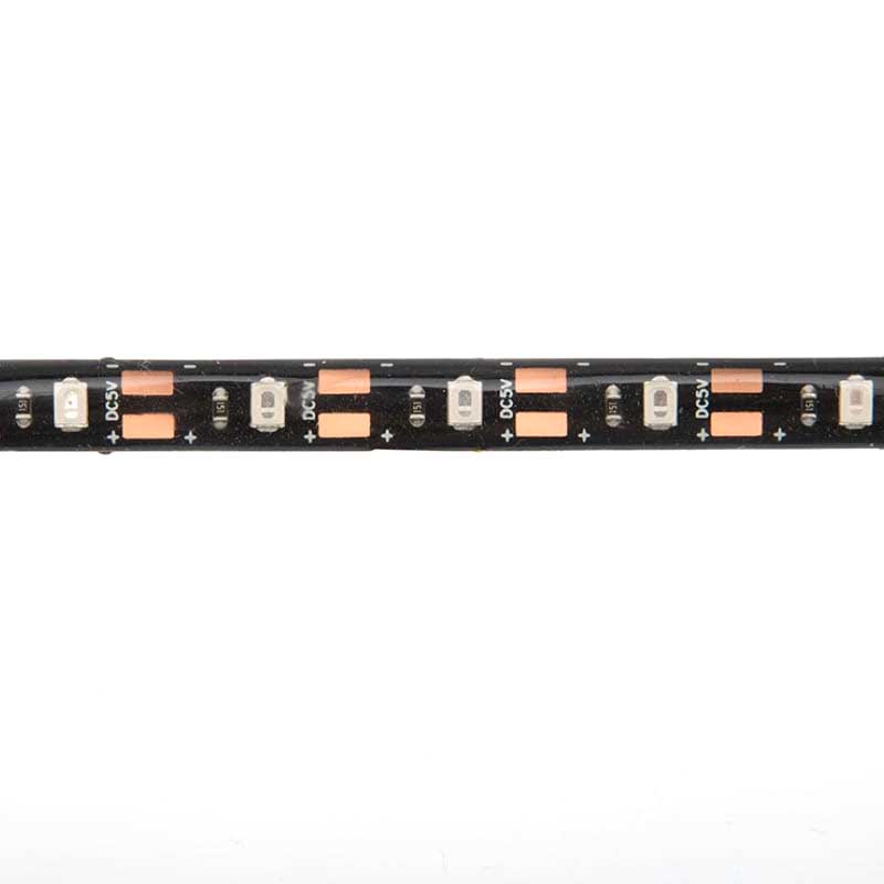 Фото Светодиодная лента LED с USB коннектором, 8 мм, белый, SMD 2835, 60 LED/м, 5 В, Lamper {141-385} (1)