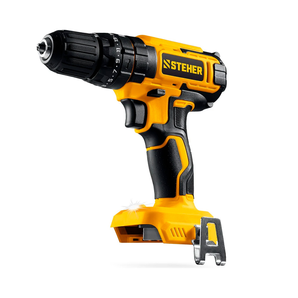 Фото Ударная дрель-шуруповерт, 40 Н·м, без АКБ {LMS}, 20 В, STEHER {CDS-40}