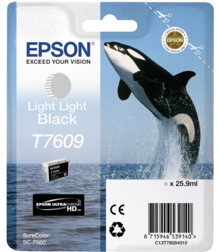 Фото Картридж EPSON T7609 светло-серый для SC-P600 {C13T76094010}