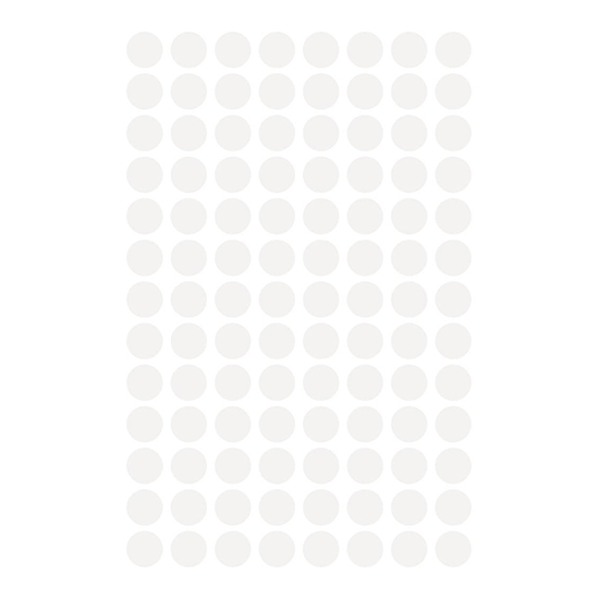 Фото Этикетки точки, белые Ø 8 мм (4 страницы, 416 этикеток) {3175} (1)