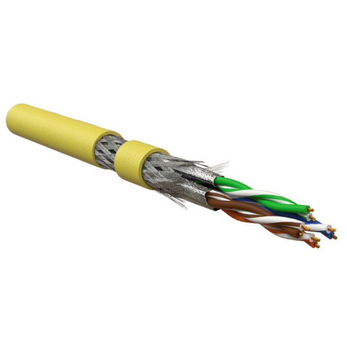 Фото Hyperline ISFTP4-C7-P26/7-PU-YL (500 м) Кабель для сетей Industrial Ethernet, категория 7 {444013}