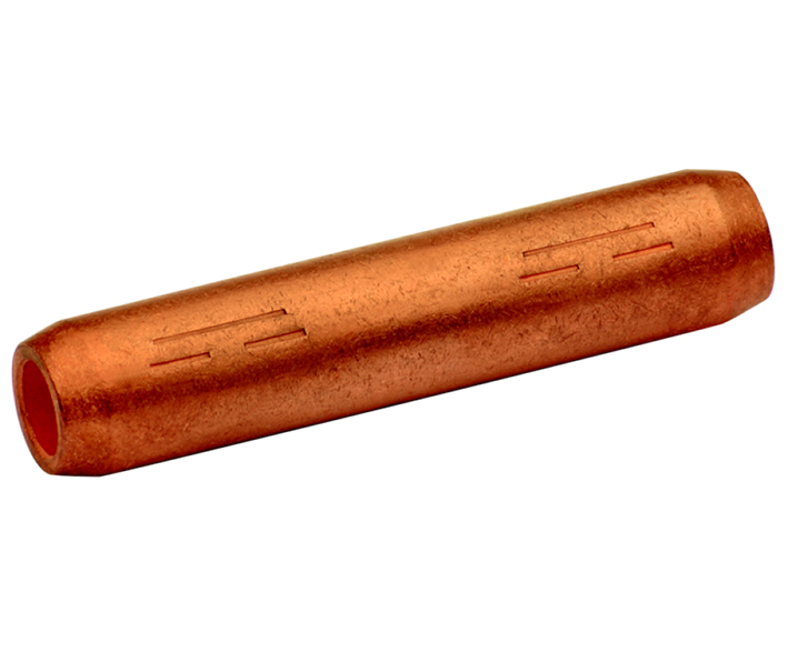 Фото Трубчатые медные нелуженые гильзы Klauke 50 мм², с барьером, для ненатяжных соединений 10-30 кВ {klk506RLD}