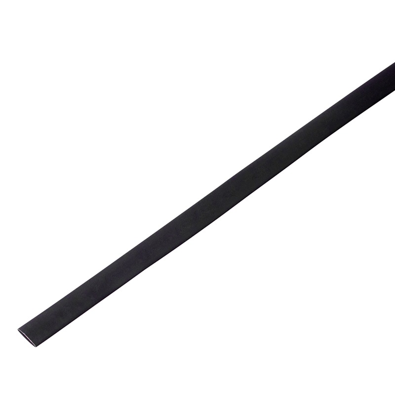 Фото Трубка термоусаживаемая ТУТ 5,0/2,5мм, черная, упаковка 50 шт. по 1м, PROconnect {55-0506}