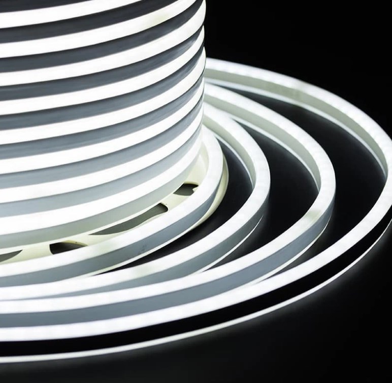 Фото Гибкий Неон LED SMD, компактный 7х12мм, двухсторонний, белый, 120 LED/м {131-065}