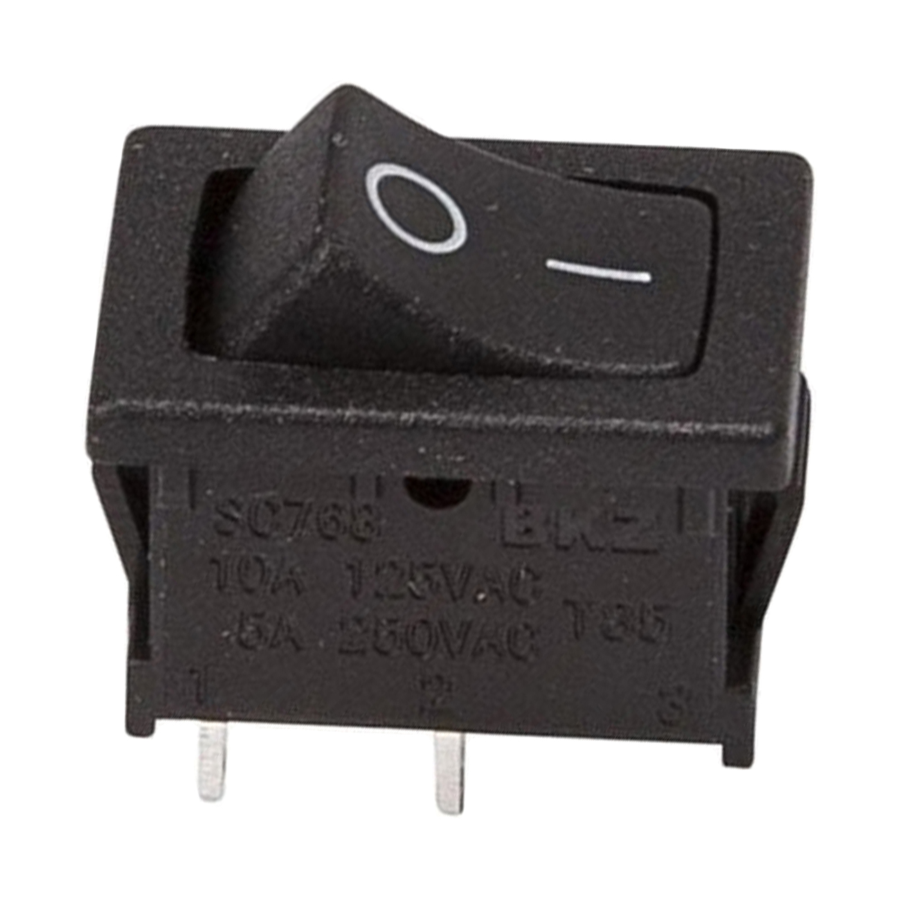 Фото Выключатель клавишный Rexant Mini ON-OFF черный (250В 6А (2с)) (RWB-201, SC-768) {36-2110}
