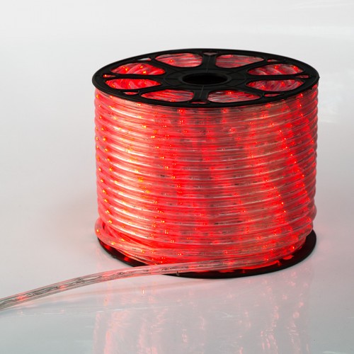 Фото Дюралайт LED, постоянное свечение (2W) - красный Эконом 24 LED/м, бухта 100м {121-122-4} (1)