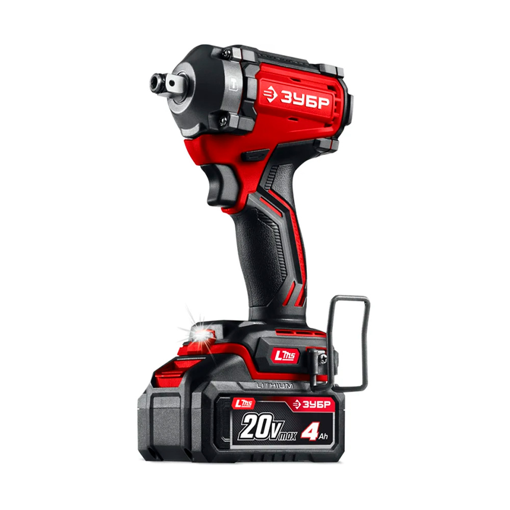 Фото Бесщеточный ударный гайковерт, 350 Н·м, 1 АКБ LMS {4 А·ч}, 20 В, сумка, ЗУБР {ГБУ-350-41}