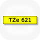 Фото Лента Brother TZE-621 (9 мм, черный на желтом) {TZE621} (2)