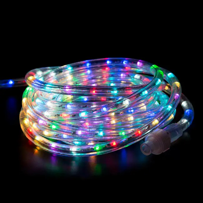 Фото Дюралайт LED, свечение с динамикой (2W) - RGB Ø13мм, 36LED/м, 6м {245-109}