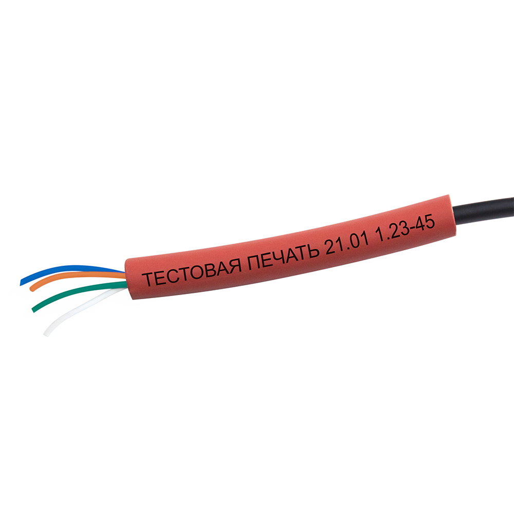 Фото Термоусаживаемая муфта Vell, самозатухающая, для печати 6 / 2 мм, красная {1396050} (2)