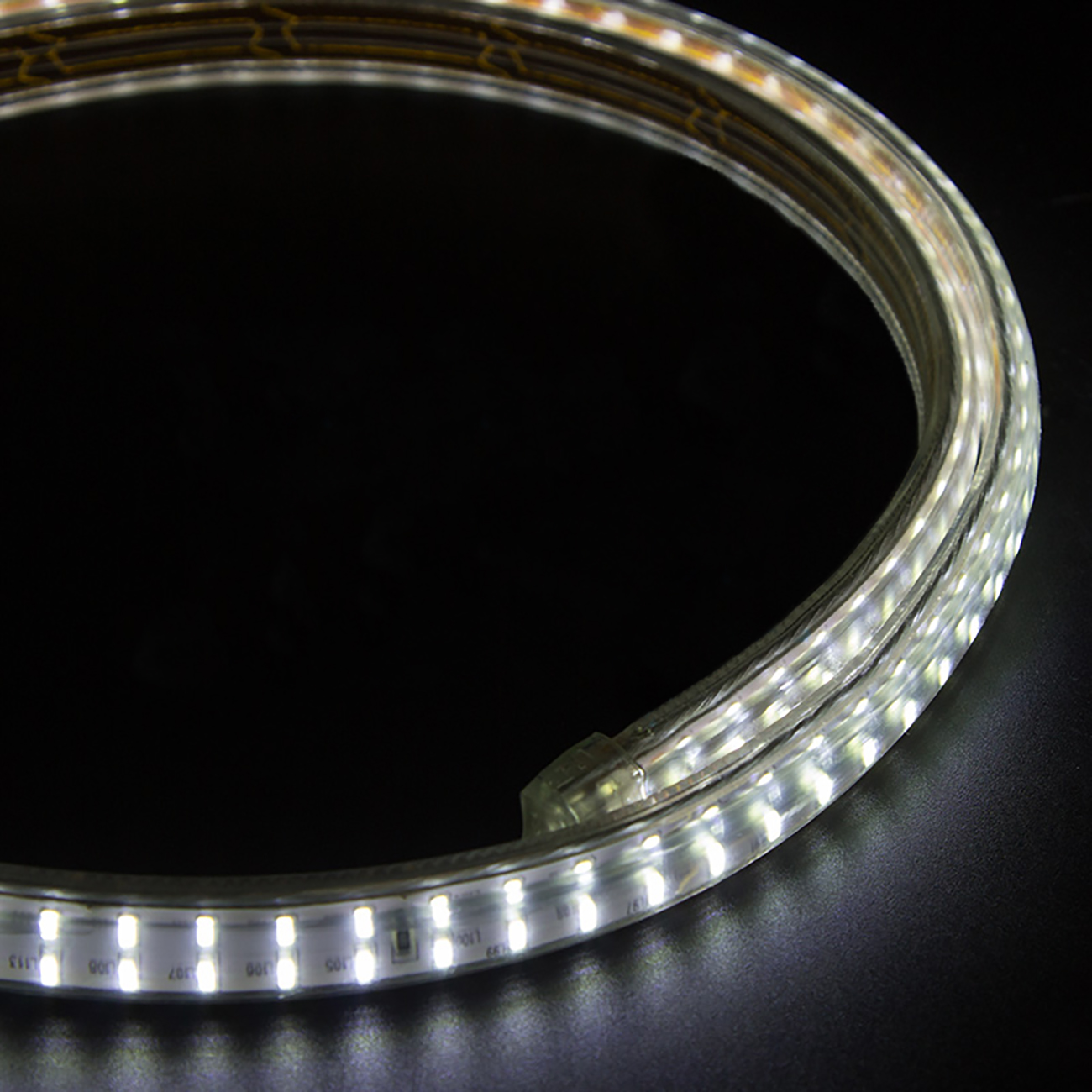 Фото Светодиодная лента, 6.5x15 мм, белый, SMD 3014, 240 LED/м, 220 В, Neon-Night {142-803} (8)