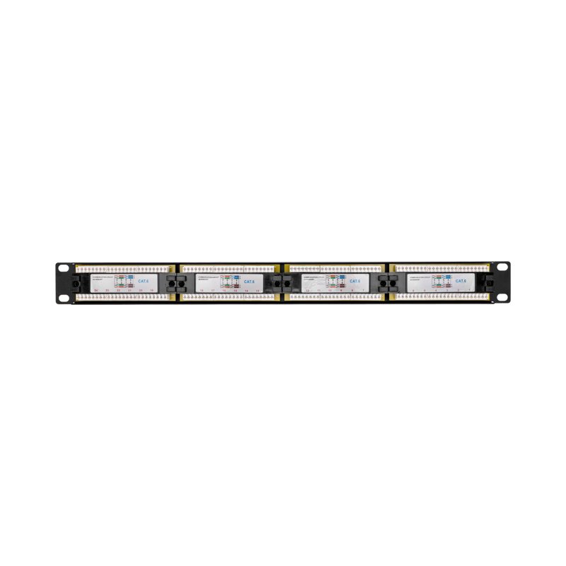 Фото Панель коммутационная 19" PRO, 1U, 24 порта, UTP, RJ-45, CAT 6 REXANT {02-0234} (2)