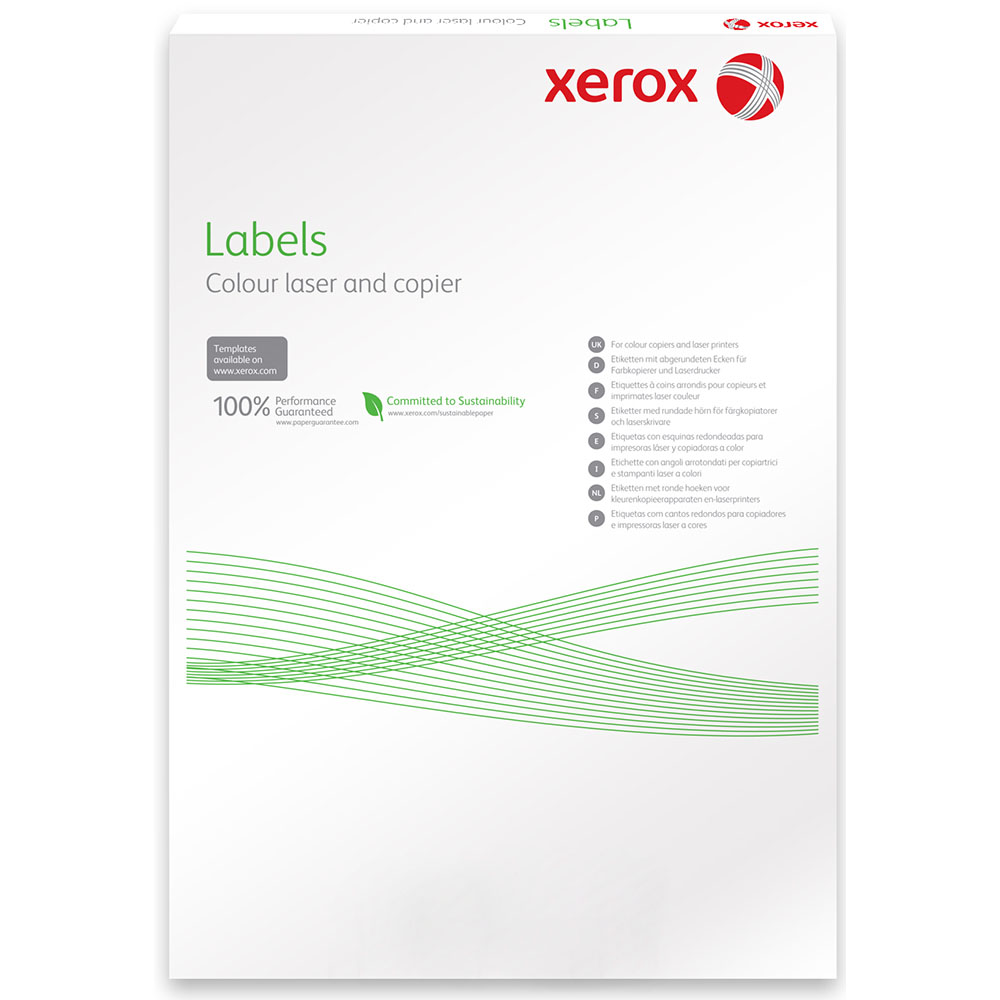 Наклейки синтетические Polyester XEROX A4, 50 листов, белые (DuraPaper