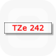 Фото Лента Brother TZE-242 (18 мм, красный на белом) {TZE242} (1)