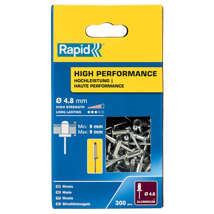 Фото RAPID R:High-performance-rivet заклепка из алюминия d4.8x12 мм, 300 шт {5001436}