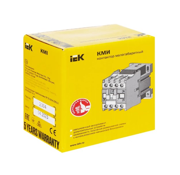 Фото Контактор КМИ-10910 9А 230В/АС3 1НО IEK KKM11-009-230-10 (8)