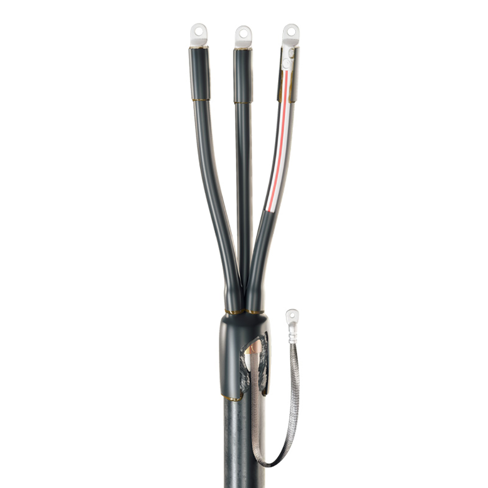Фото Концевые муфты для кабелей с пластмассовой изоляцией 3ПКТп(б)-1-150/240 (Б) (С болтовыми наконечниками) {74640}