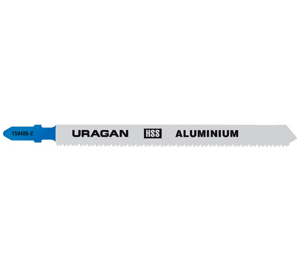 Фото Полотна URAGAN, T318B, HSS, по цвет. мeт, тонколист сталь, T-хвост, шаг 2мм, 132/110мм, 2шт {159486-2_z02}