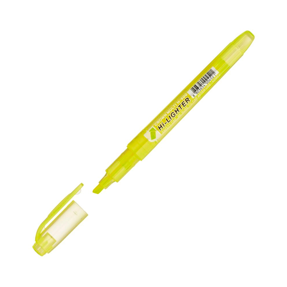 Фото Текстовыделитель Crown "Multi Hi-Lighter" желтый, 1-4мм H-500 {207929}