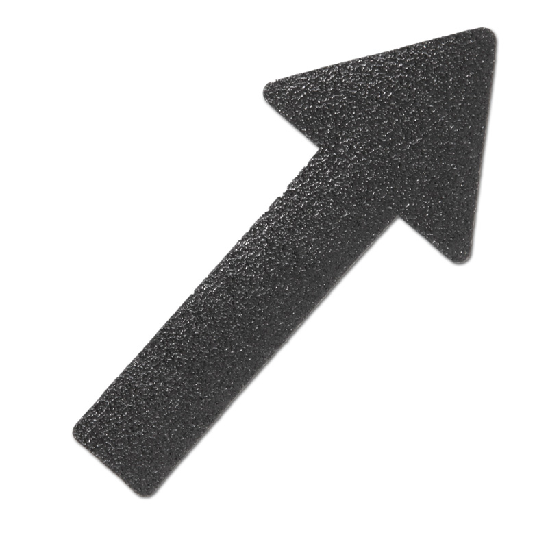 Фото Противоскользящий напольный знак "Стрелки", формуемый, черный (130 x 280мм) (10 шт.) {M2SV10P1}