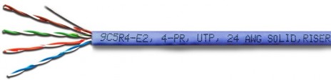 Фото Siemon 9C6L4-E3-RXA (305 м) Кабель витая пара, неэкранированная U/UTP, категория 6, 4 пары (23 AWG), одножильный (solid), LSOH-3 {240407}