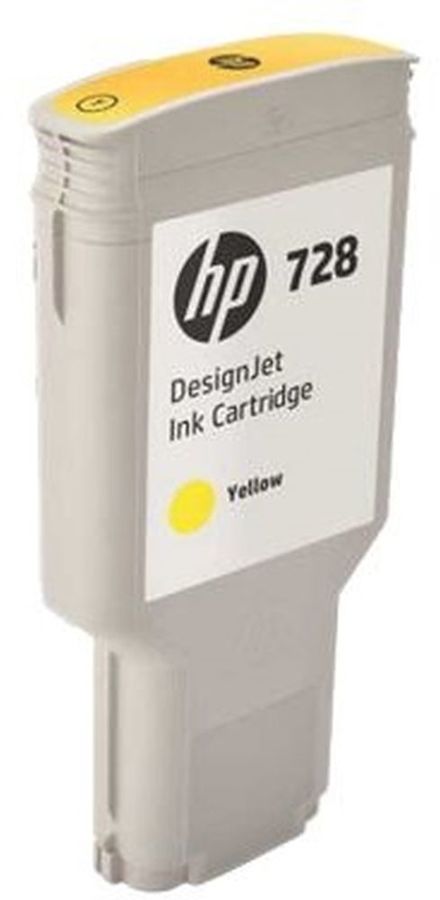Фото Картридж HP 728 с желтыми чернилами для принтеров Designjet, 300 мл {F9K15A}
