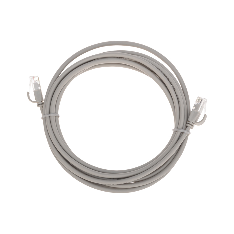 Фото Патч-корд U/UTP, CAT 6A (10G), RJ45-RJ45, 28AWG, LSZH, серый, 3м REXANT {02-0380-3}