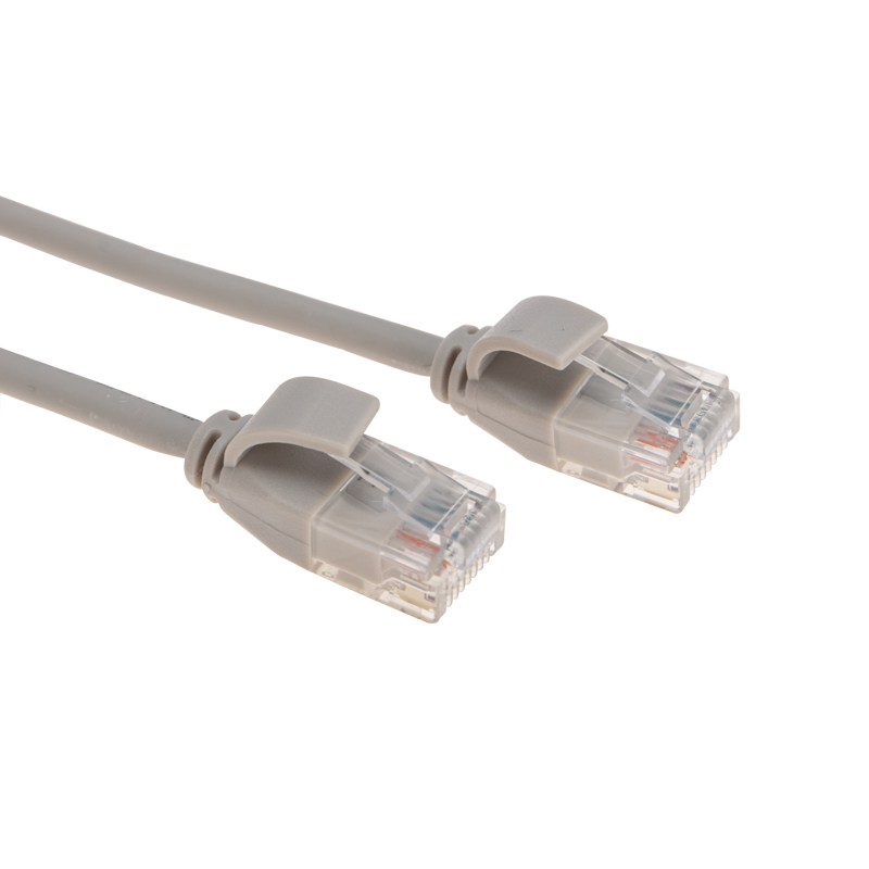 Фото Патч-корд U/UTP, CAT 6A (10G), RJ45-RJ45, 28AWG, LSZH, серый, 3м REXANT {02-0380-3} (1)