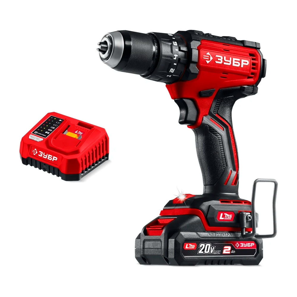 Фото Бесщеточная ударная дрель-шуруповерт, 65 Н·м, 1 АКБ LMS (2 А·ч), 20 В, ЗУБР {ДБУ-65-21} (1)