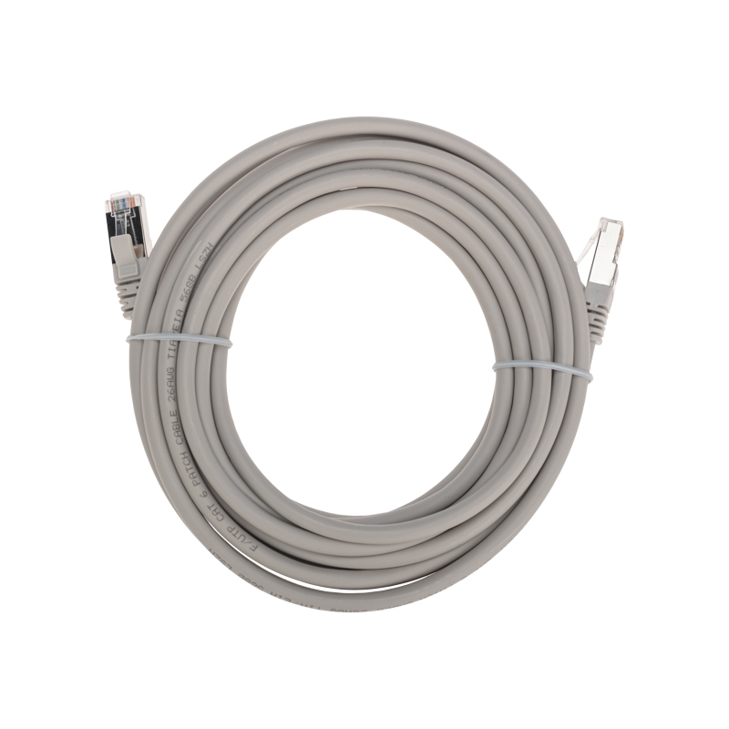 Фото Патч-корд F/UTP, CAT 6, RJ45-RJ45, 26AWG, LSZH, серый, 5м REXANT {02-0210-5}