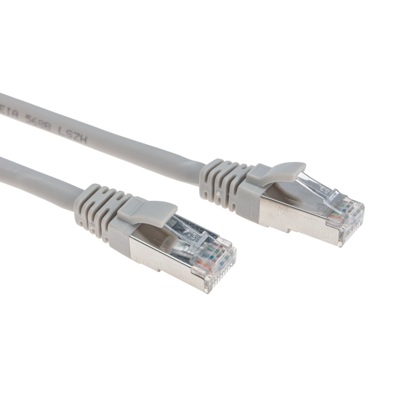 Фото Патч-корд F/UTP, CAT 6, RJ45-RJ45, 26AWG, LSZH, серый, 5м REXANT {02-0210-5} (1)