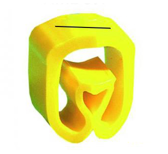 Фото Маркер закрытого профиля Partex PA-1 на провод 1.5-4.0 мм², символ "/", желтый/черный (пачка 250 шт.) {PA-10003PV40./}